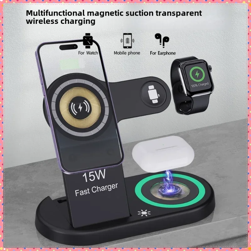 Watch 7 Smartwatch Iphone - Caricatore wireless rapido da 15W, stazione