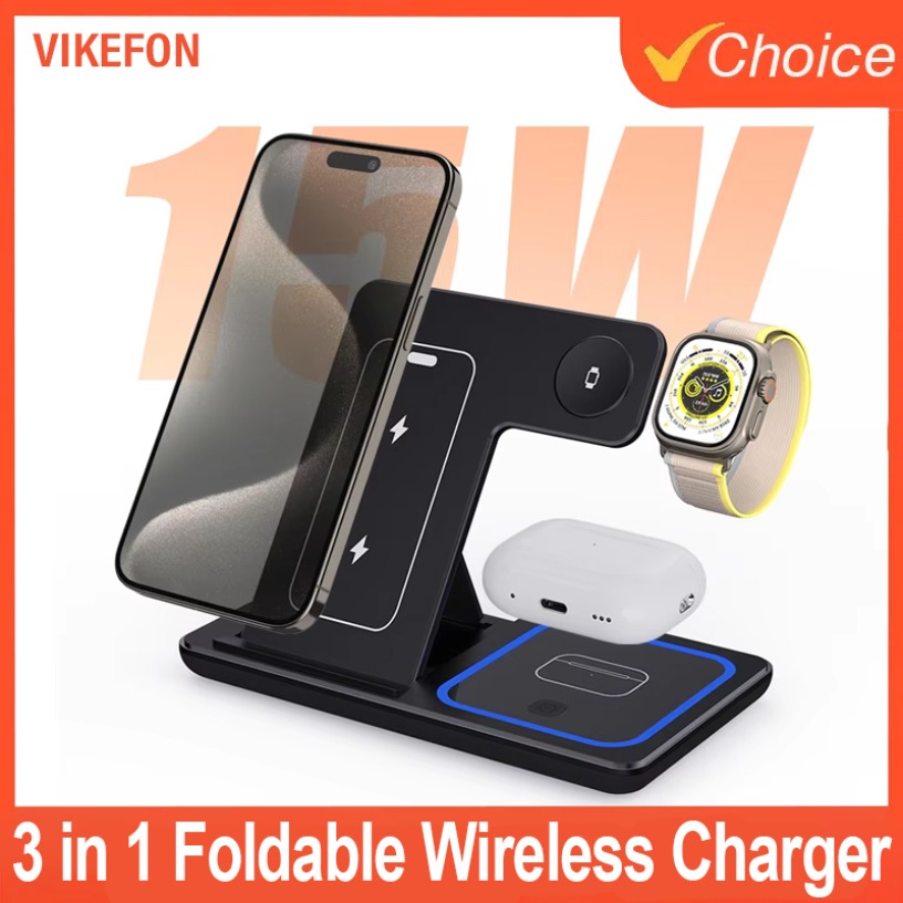 Watch 7 Smartwatch Iphone - Caricatore Wireless 3 in 1 Pieghevole