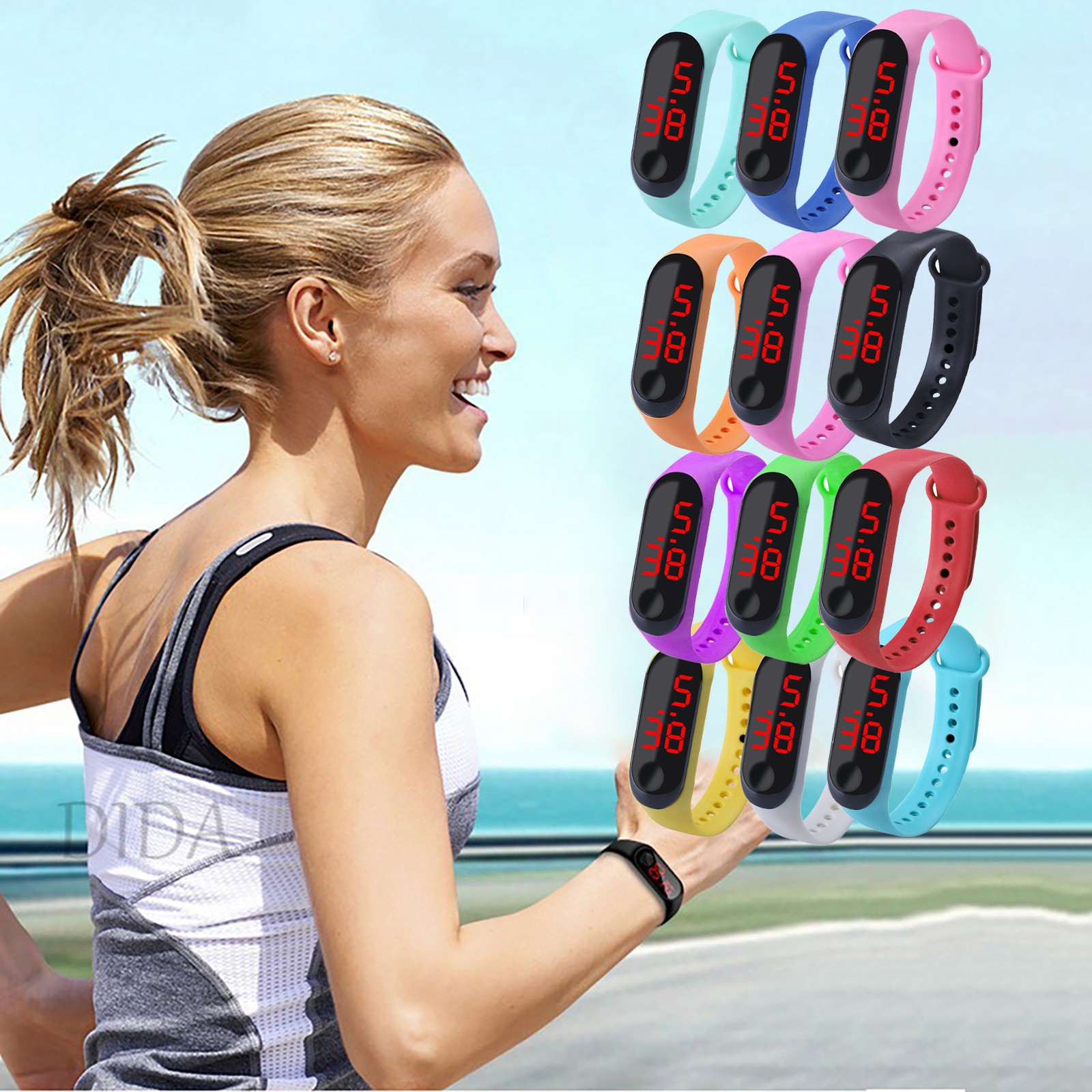 Smartwatch Watches Kids - Orologio sportivo da esterno con cinturino