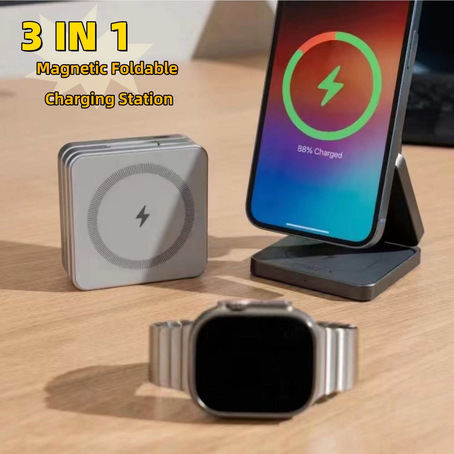 Watch 7 Smartwatch Iphone - Stazione di ricarica pieghevole magnetica 3