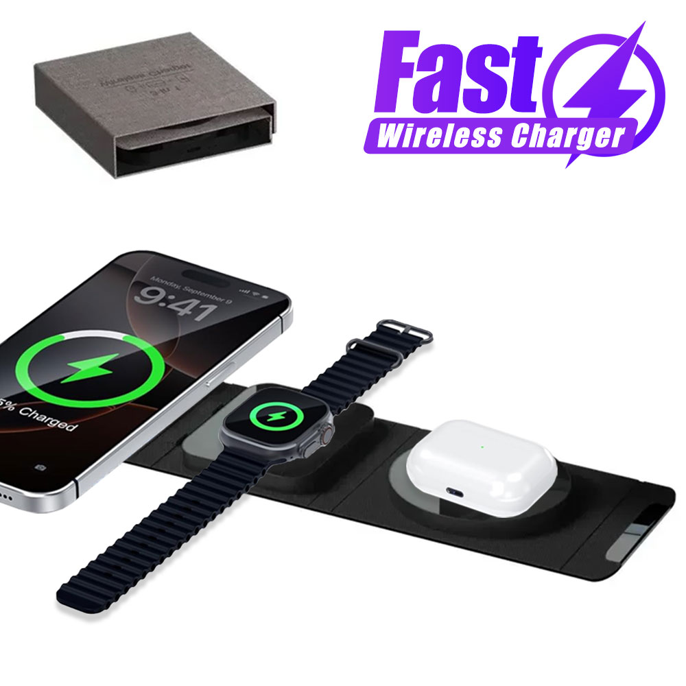 Watch 7 Smartwatch Iphone - Caricatore Wireless 3 in 1 per