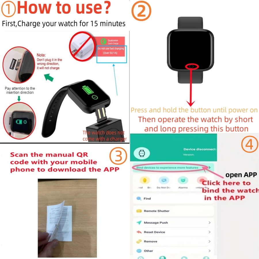 Smart Watch messaggio ricorda  - Smartwatch Watches Kids recensione e prezzo