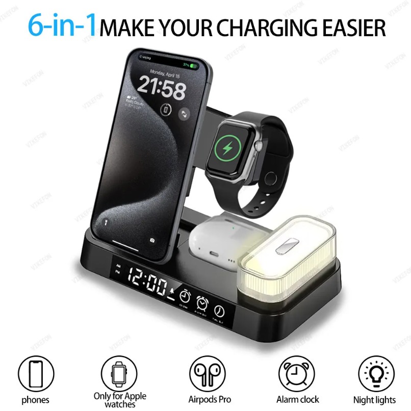 Caricatore Wireless 6 in 1 con - Watch 7 Smartwatch Iphone recensione e prezzo