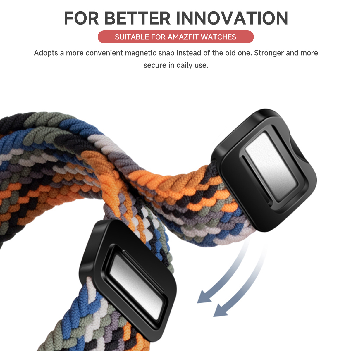 Cinturino ad anello intrecciat - Smartwatch Watches Amazfit recensione e prezzo