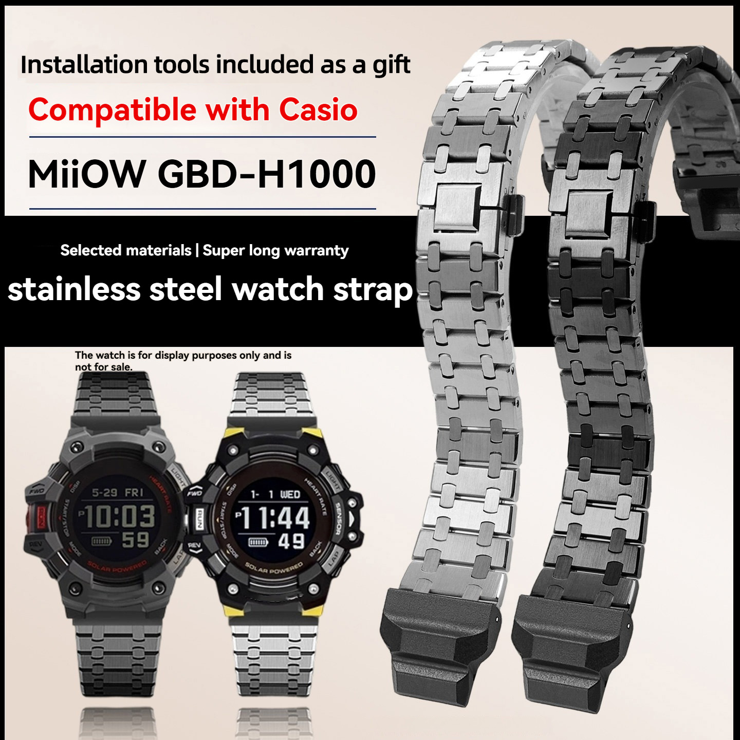 Cinturino per orologio in acci - Casio Watches Smartwatch recensione e prezzo