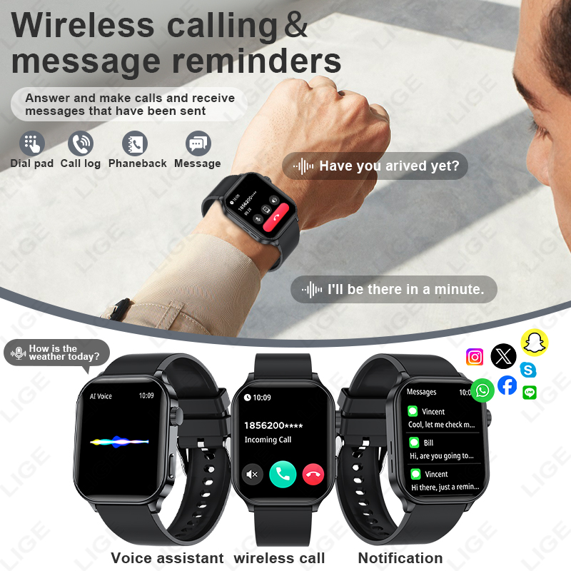 LIGE Smartwatch Originale con  - Smartwatch Branded Watches For Women recensione e prezzo